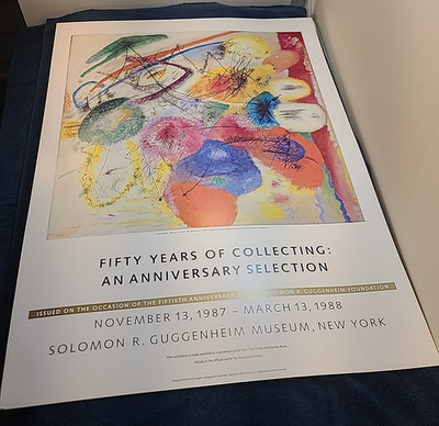 Vasily Kandinsky Art Poster 1987  Solomon R. Guggenheim Museum New York   25x34