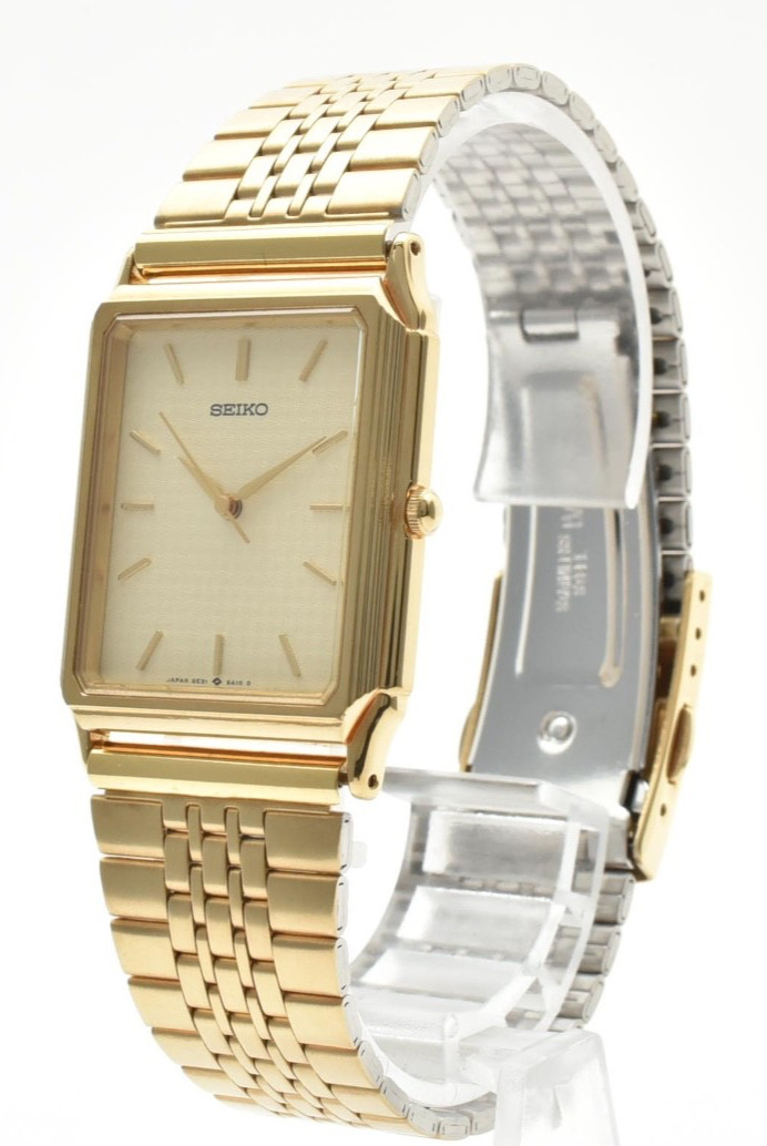 Seiko From JAPAN Dolce [NEAR Vintage Dial Gold Watch 5E31-5A10 Quartz Mens MINT] - vintagewatches.pk