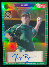2021 Leaf Pro Set Metal KY BUSH Rookie GREEN REFRACTOR AUTO #/10 White Sox XRC