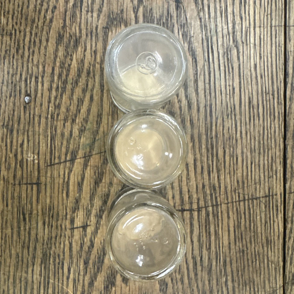 Лот из 3 флориновых молочных/молочных вставок и сливочных бутылок Wabasha Minnesota - Изображение 4 из 4