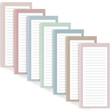 7 Pack Magnetic Notepads Grocery List Magnet Pad To Do List Memo Pads