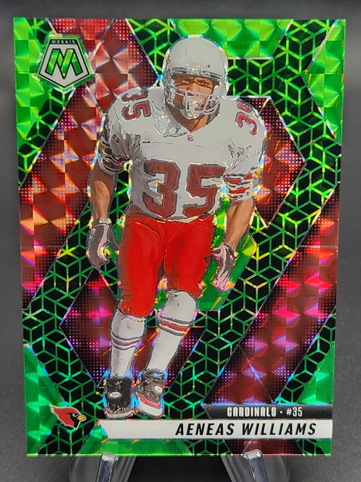 Aeneas Williams 2025 Panini Mosaic Green Spectris FOTL 1/13