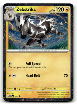 Zebstrika -  (Cosmos Holo) 201 Holo Rare SV: Scarlet & Violet Promo Cards L