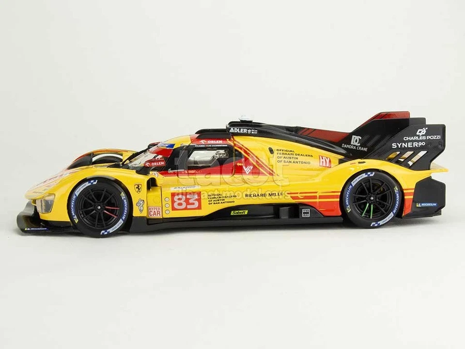 FERRARI 499P N.83 WINNER 24H LE MANS 2024 KUBICA-YIFEI-SCARCMAN 1:24 BURAGO - Immagine 2 di 4