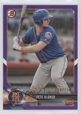 2018 Bowman Prospects Purple 188/250 Pete Alonso #BP137 o7m
