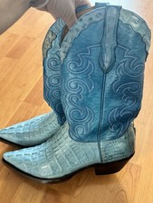Cowboy Stiefel Türkis Größe 41 Western Boots Unisex Echt Leder