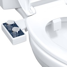 Hibbent Bidet Attachment for Toilet, Toilet Seat Bidet, Dual Self-Cleaning an...