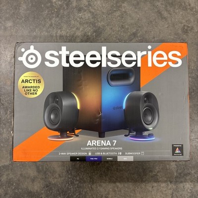 SteelSeries  Arena 7 illuminated 2.1 Gaming Speakers Subwoofer | New