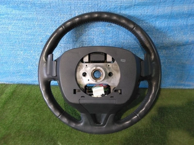 Honda Odyssey RB3 RB4 Absolute Genuine Leather Steering Wheel Blue Stitch OEM - Image 2 of 2