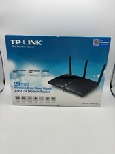 TP-Link Archer D2 AC750 Wireless Dual Band Gigabit ADSL2+ Modem Router USB 4-LAN