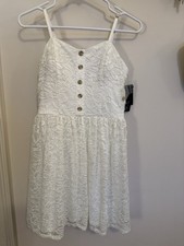 NWT BCX Juniors Size Med Off White Dress