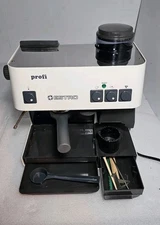 Rare Estro Profi Espresso Machine COM 002 w/Grinder- Works, Made In Italy-Great 