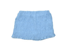 Abercrombie  Fitch Light Blue Smocked Ruffle Mini Skort Medium Polyester NWT