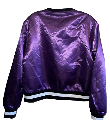 NFL Women's Minnesota Vikings Full Zip Reversible Bomber Jacket
