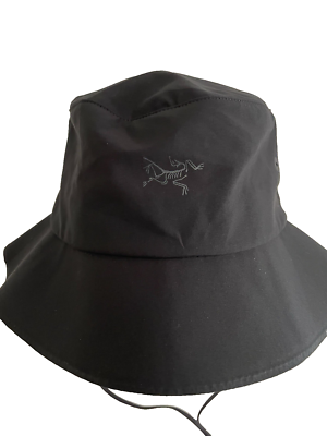 Arc'teryx Sinsolo Bucket Sun Hat Cap Black Small Medium NWT