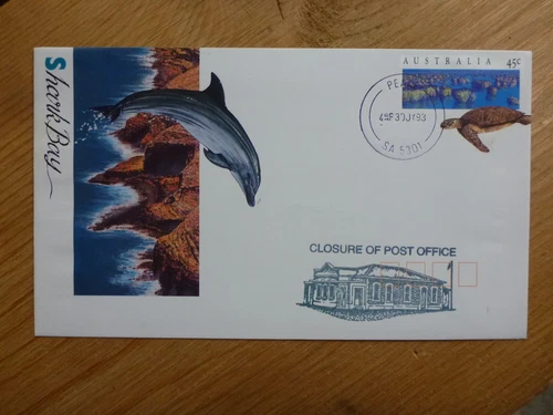 AUSTRALIA POST CLOSURE OF POST OFFICE POSTMARK ON COVER- PEAKE, SA