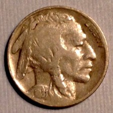 1931  S Buffalo Nickel - FREE SHIPPING cd -