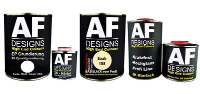 FÜR Saab 188 Florentine Gelb 3.7L Autolack SET 2K Epoxid Grundierung Klarlack