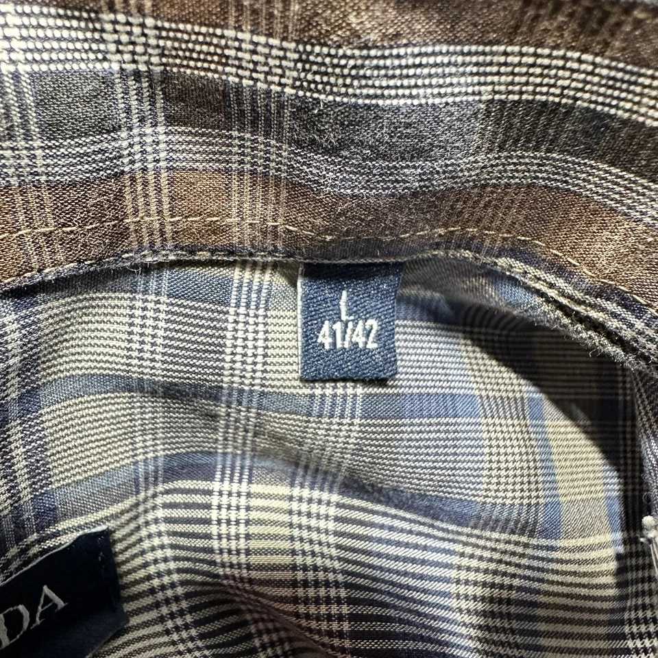 Casa Moda Men's Dress Shirt L Plaid Long Sleeves Button Up - Image 3 of 4