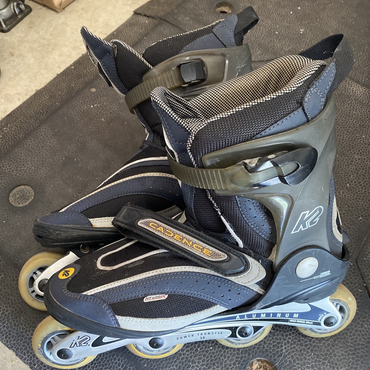 K2 Cadence-M Inline Skates Exotech Softboot Mens SZ US 11 Smooth Rolling  Abec