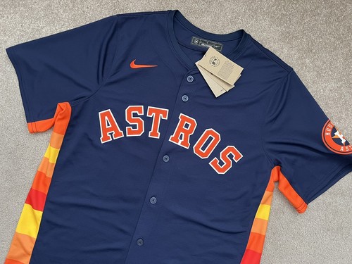 Nike MLB Houston Astros #27 Jose Altuve Vapor Limited Alt Jersey Men Size Large