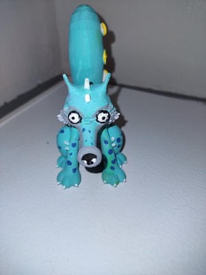 3d printed Sox from My singing monsters 4inch handpainted