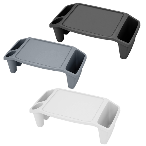 Portable Plastic Lap Tray Breakfast Bed Laptop Dinner Utility Stand Multipurpose - Picture 2 of 14