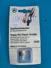 Kaiser Male to Triple Female Adaptor Allows PC Socket to Trigger 3 Flashes 1322