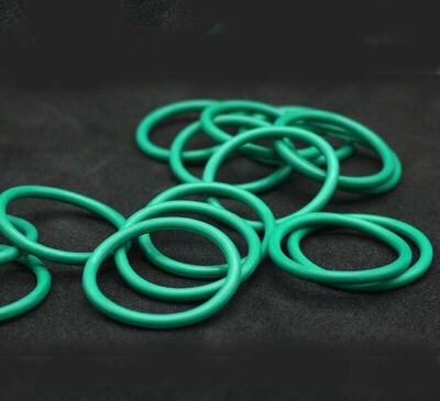 Green Fluorine Rubber O Rings 2.4mm, 8MM - 60MM ID Seal Oil Resistant FKM O-Ring