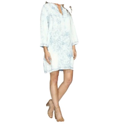 karen kane denim dress Karen Kane Embroidered Maxi Dress, S, Denim