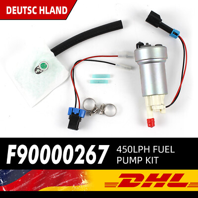 GENUINE Walbro 450LPH Hochleistung Kraftstoffpumpe+Einbau Set F90000267 E85 DHL