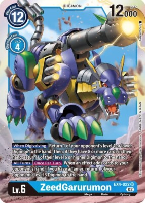 ZeedGarurumon - EX4-022 NM - Digimon TCG