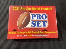 2021 LEAF PRO SET METAL FOOTBALL SEALED BOX   6 AUTO/AUTOGRAPH PER BOX