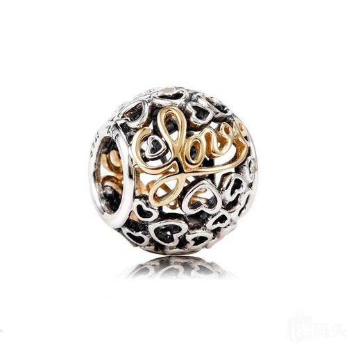 NEW Authentic Two Tone Message Love 791425 eBay