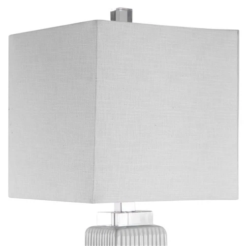 Uttermost Bennett Ceramic and Fabric Buffet Lamp in Off White - Picture 3 of 7