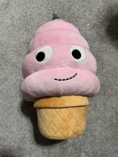KIDROBOT Yummy World Sally PINK SOFT SERVE ICE CREAM CONE 16 INCH PLUSH Large
