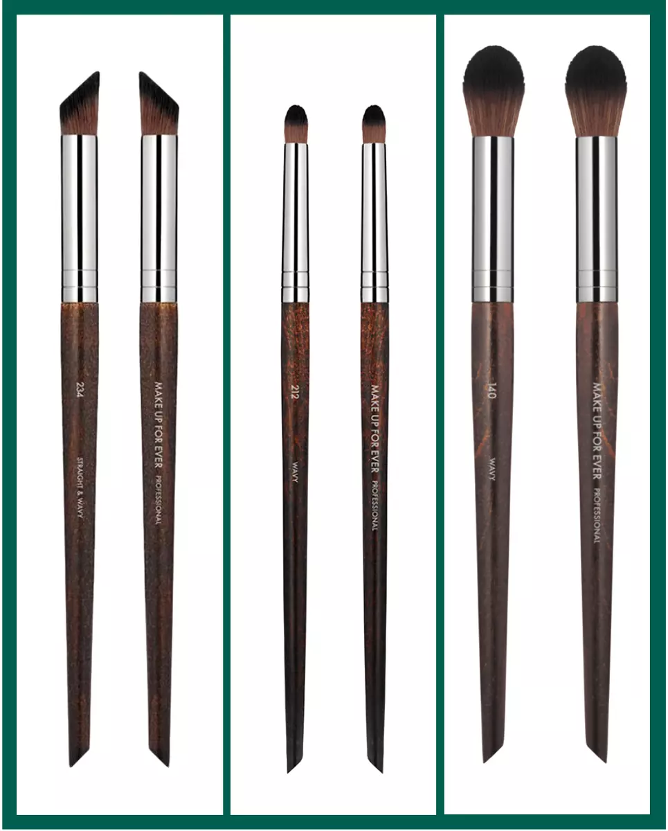Round makeup clearance brush set