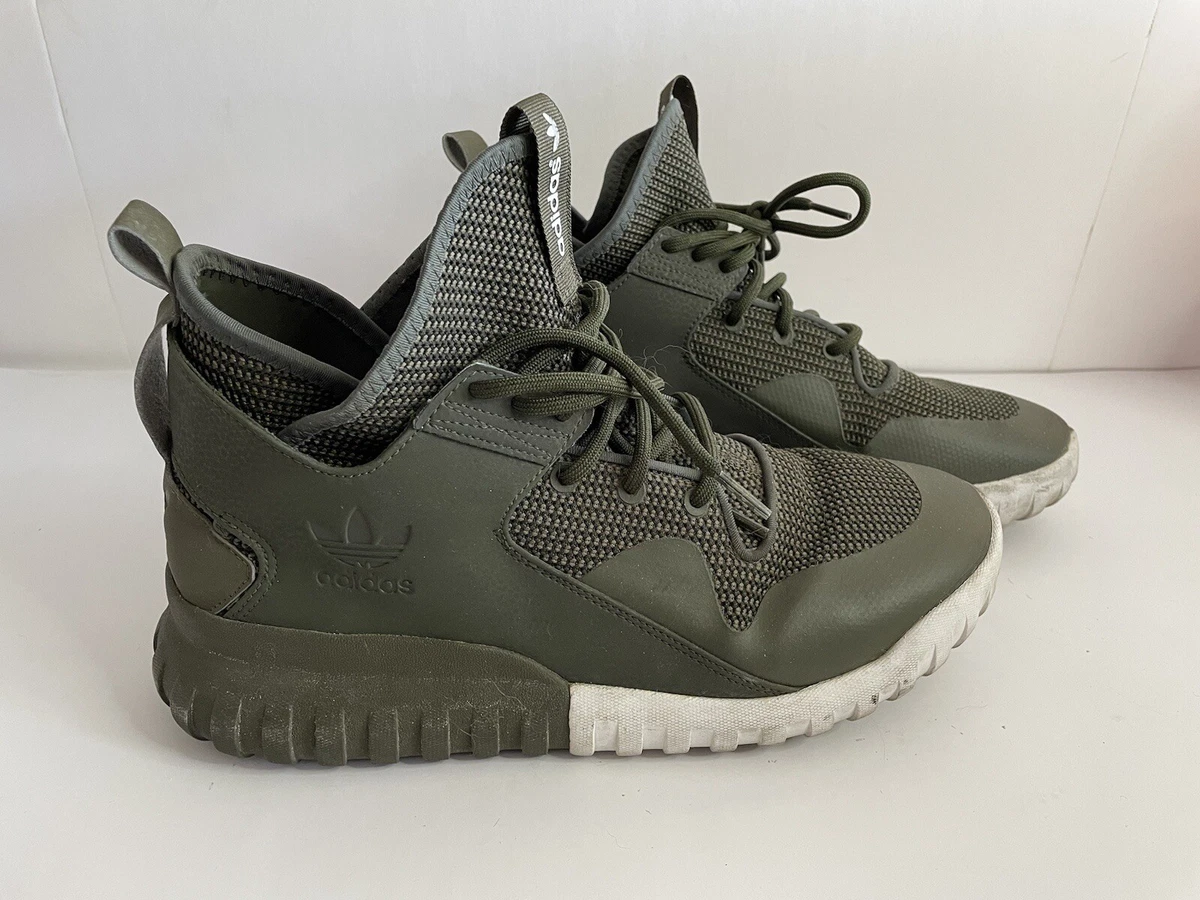 ADIDAS TUBULAR X MEN S AF6369 Night Cargo GREEN SIZE 10 SNEAKERS