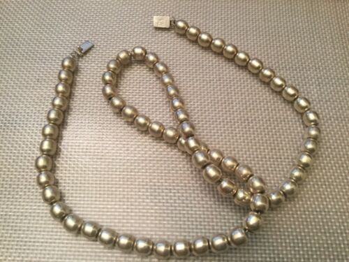 Vintage Taxco Mexiko Sterlingsilber Kugel Perlen Halskette 24 1/2 Zoll - Bild 2 von 8