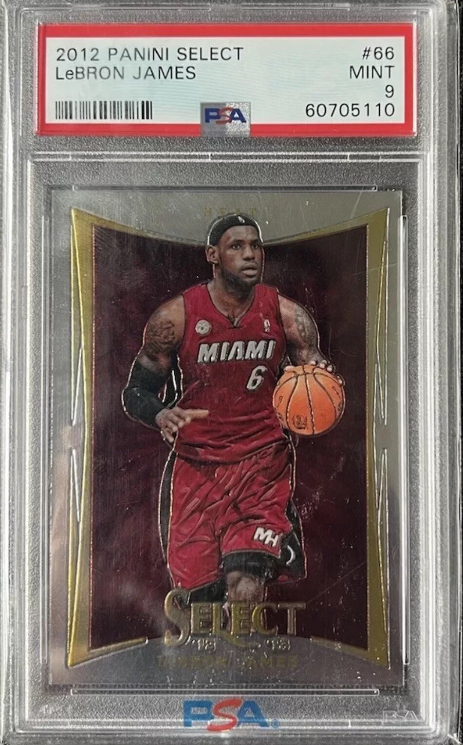 Lebron James 2012 Panini Select PSA 9 1st Year Select Produced Almost Flawless