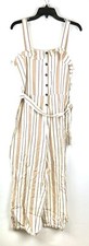 Billabong Women  s Sleeveless Off White Jumpsuit Size Large