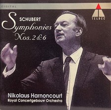 Schubert, Nikolaus Harnoncourt: Symphonies Nos. 2 6 CD Rare Very Good