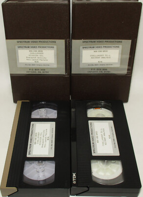 CHALLENGER STS-51L Prelaunch Failure Analysis VHS LOT (OF 2) Spectrum Video