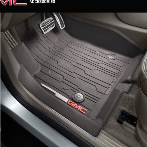 GMC Acadia 1st Row Premium AllWeather Floor Liners with GMC Logo Drivers Side eBay