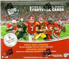 2009 Press Pass Football Hobby Box  Five (5) Autos!