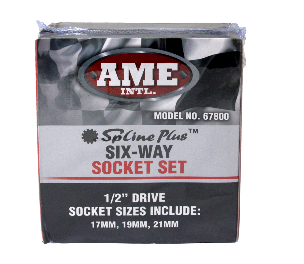 AME 67800 3 PIECE SPLINE PLUS SOCKET SET 1/2
