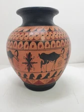 Guray Somlekcitik Avanos Handmade Turkish Pottery 8 Inch Vase 