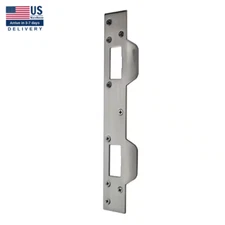 Replacement Door Latch Strike Plate Home Entry Security Protection Doors, 1-Pack