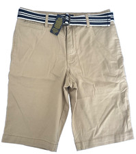 Polo Ralph Lauren Boys 12 Stretch Chino Shorts  Belt NWT 45