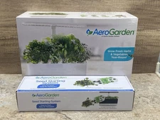 AeroGarden Harvest 6 Pod In-Home Garden System - White - New Bundle